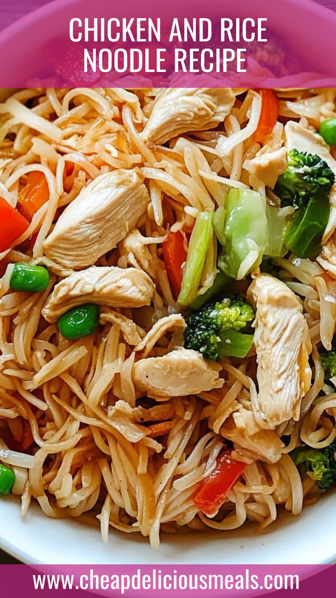 Chicken And Rice Noodle Recipe