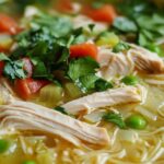 Chicken And Rice Noodle Soup Recipe