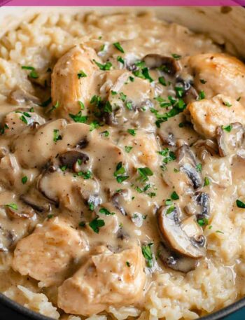Cream of Mushroom Chicken and Rice Recipe