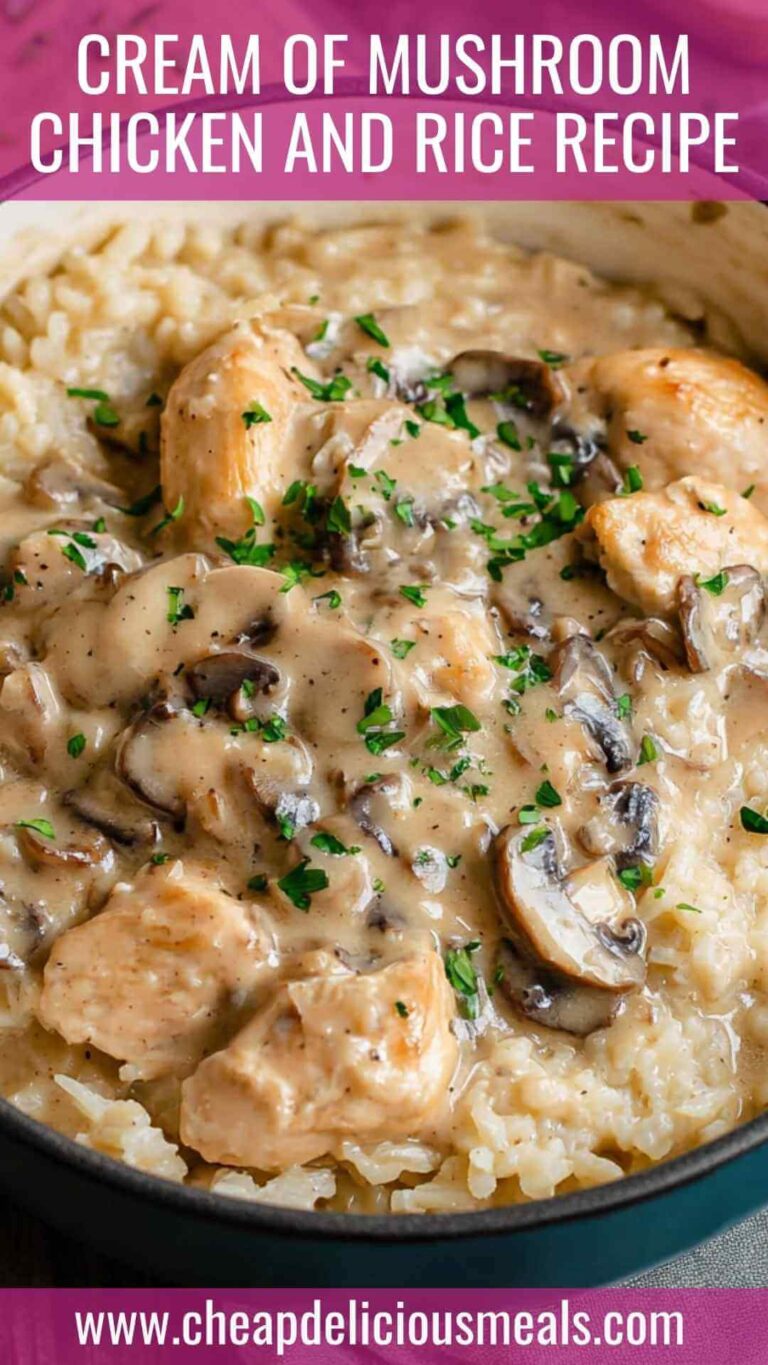 Cream of Mushroom Chicken and Rice Recipe