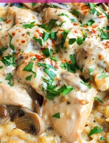 Lazy Man Chicken And Rice With Cream of Mushroom Soup