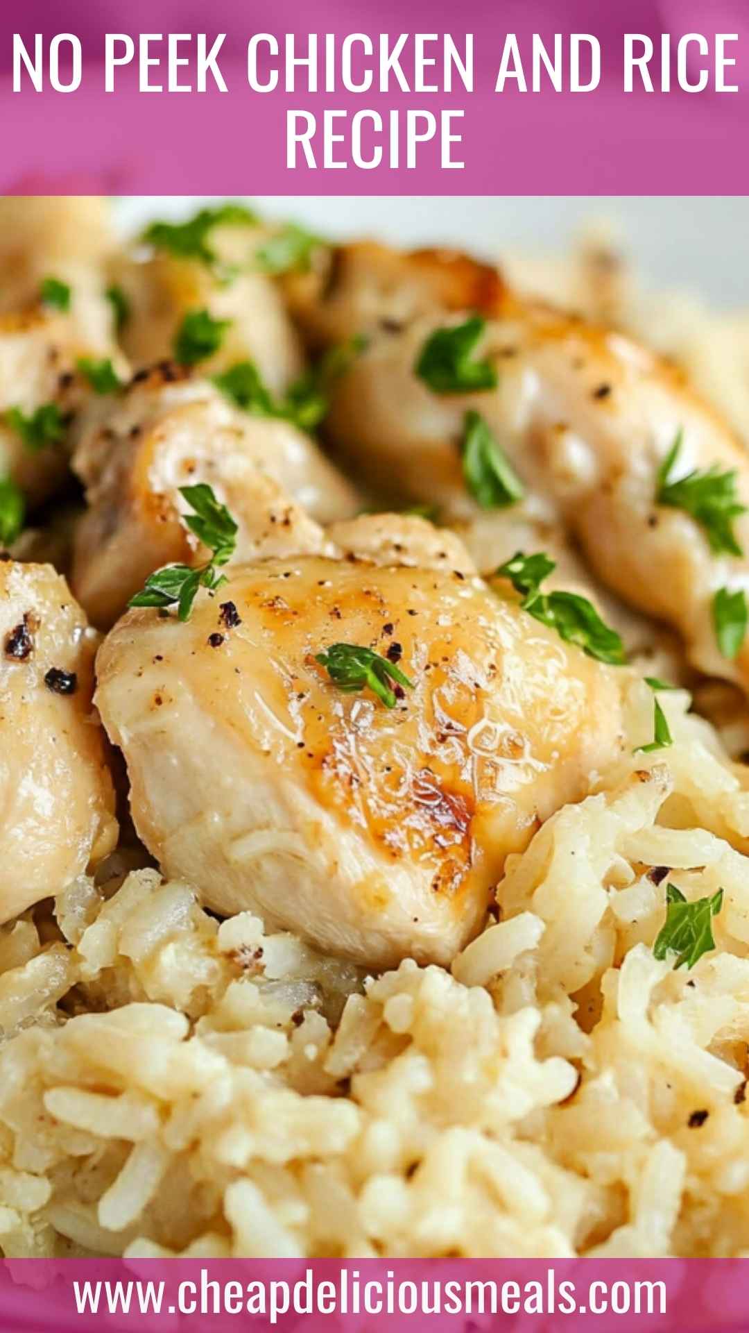 No Peek Chicken and Rice Recipe