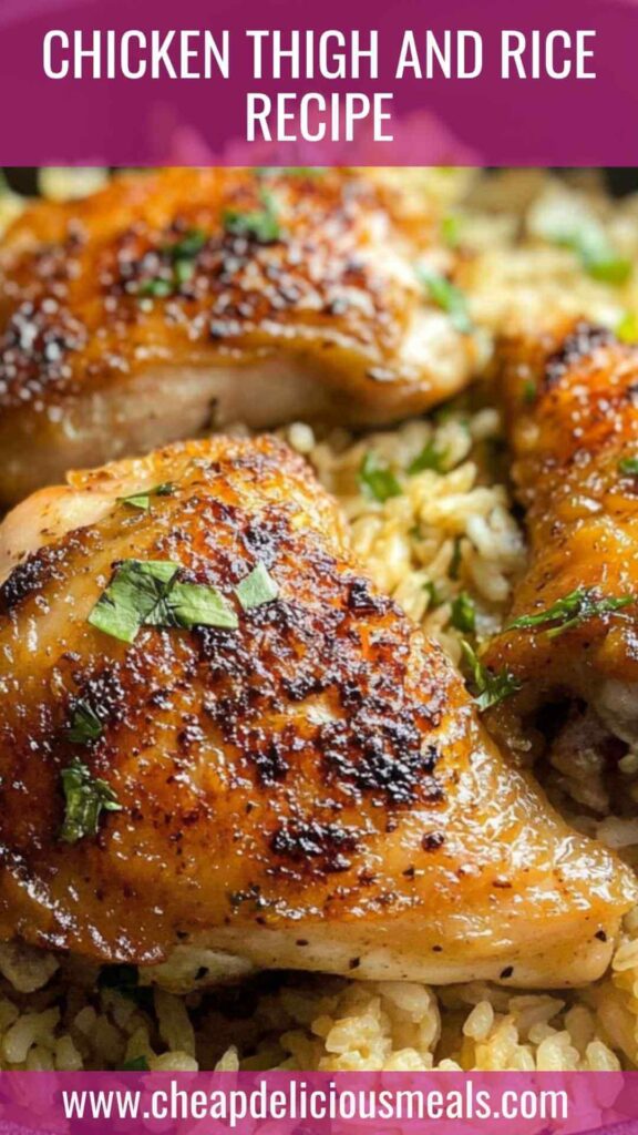 Chicken Thigh and Rice Recipe