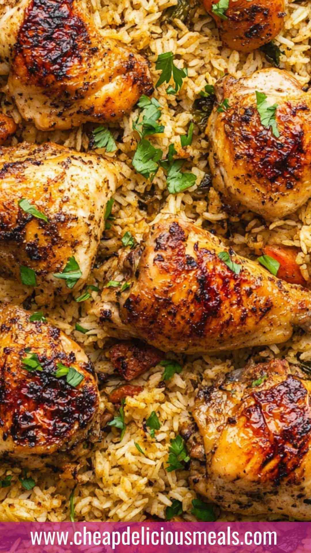Best Sheet Tray Chicken and Rice Recipe