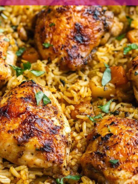 Sheet Tray Chicken and Rice Recipe