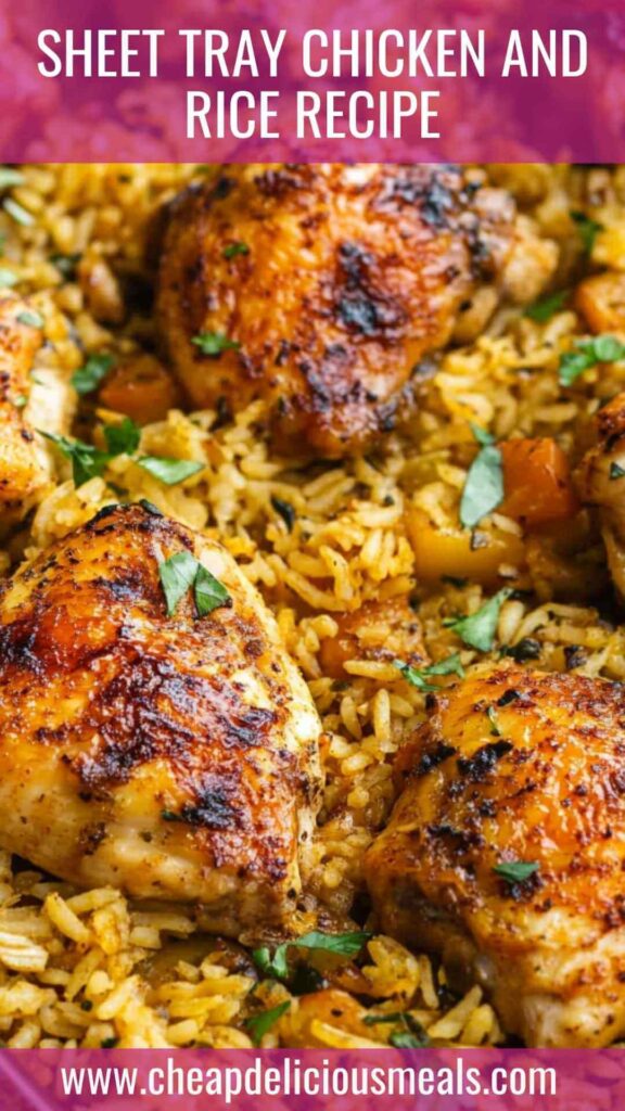 Sheet Tray Chicken and Rice Recipe
