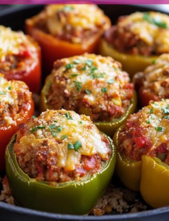 Grandma's Old Fashioned Stuffed Bell Peppers Recipe