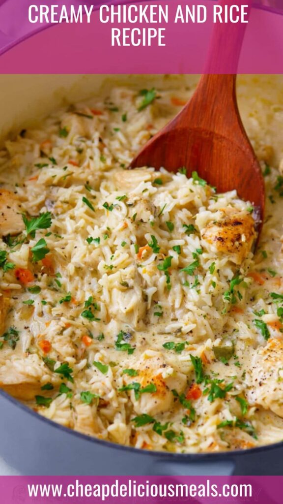 Creamy Chicken and Rice Recipe