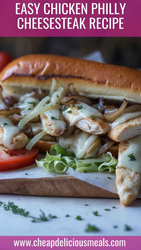 Easy Chicken Philly Cheesesteak Recipe