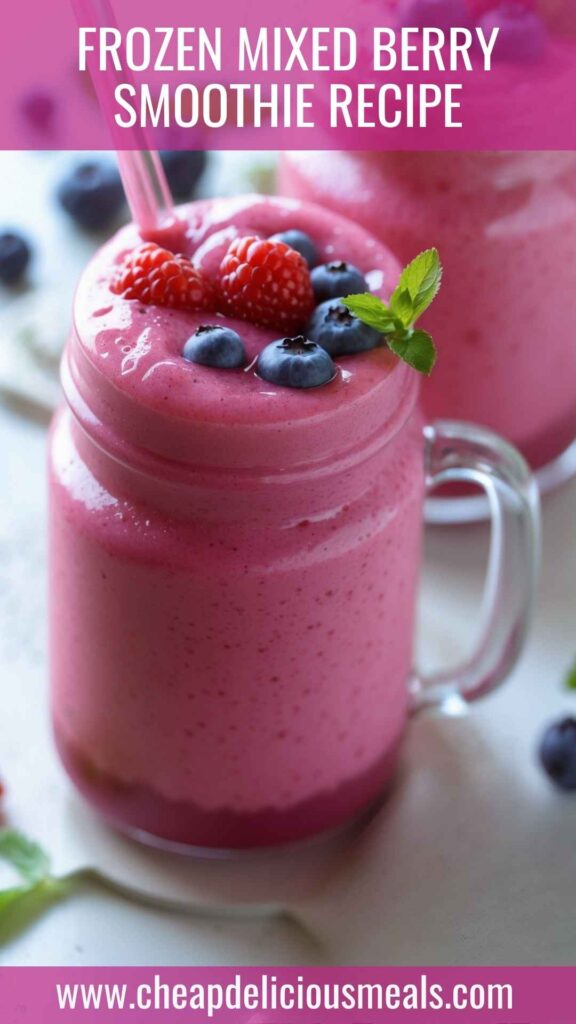 Frozen Mixed Berry Smoothie Recipe