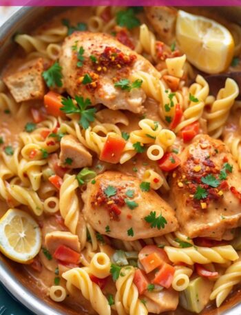 One Pot Creamy Cajun Chicken Pasta Recipe