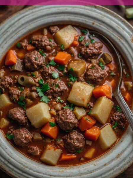 Slow Cooker Hamburger Stew Recipe