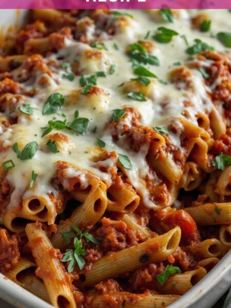 Baked Mostaccioli Recipe