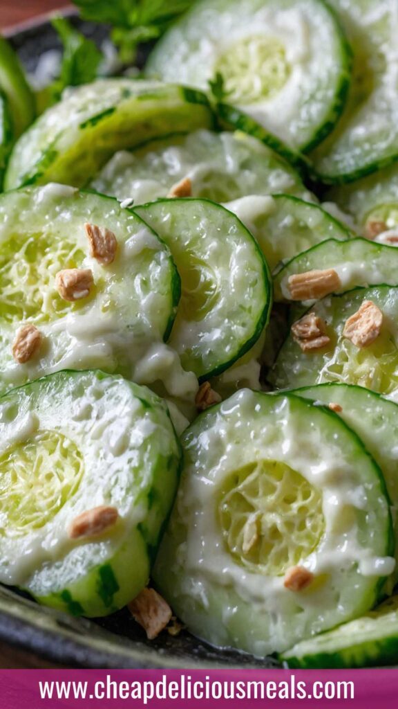 How to make Creamy Cucumber Salad Recipe
