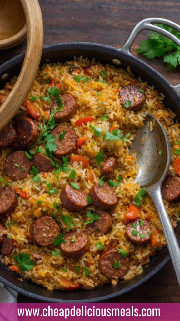 How to make Cajun Sausage and Rice Skillet Recipe