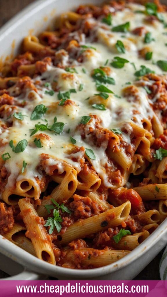 Baked Mostaccioli Baked Mostaccioli