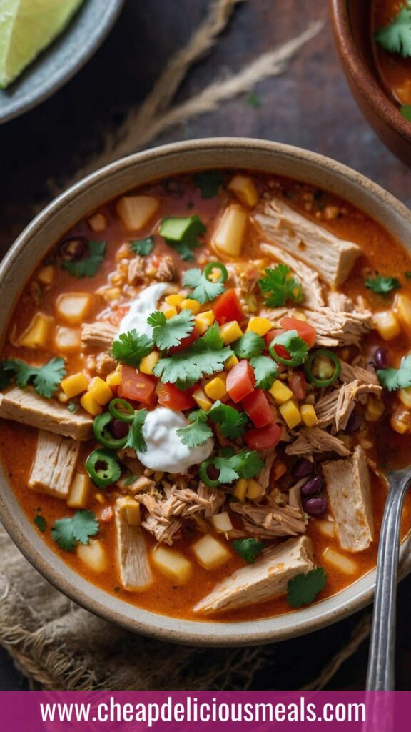 Easy Chicken Taco Soup
