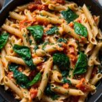 Creamy Tomato Spinach Pasta