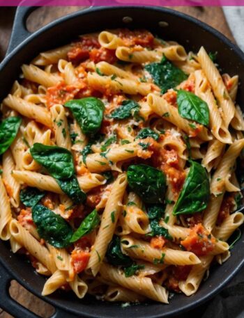 Creamy Tomato Spinach Pasta