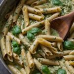 One Pot Creamy Pesto Chicken Pasta Recipe