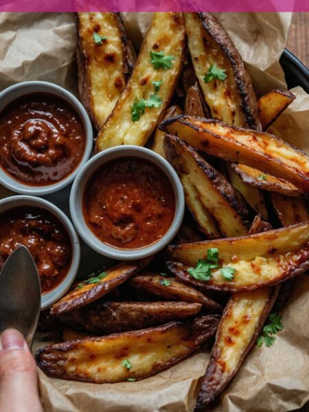 Oven Baked Steak Fries Recipe