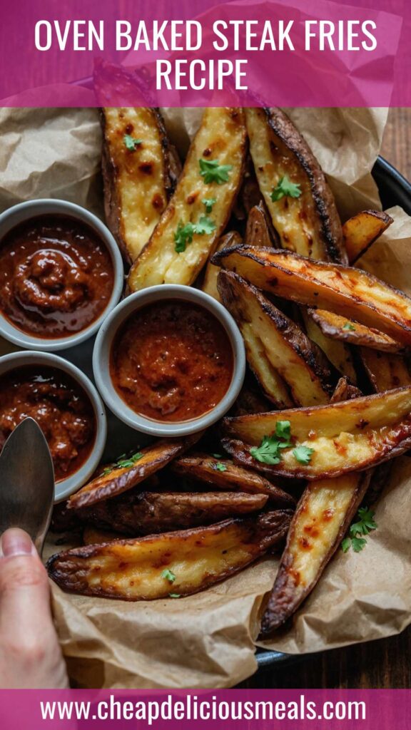 Oven Baked Steak Fries Recipe