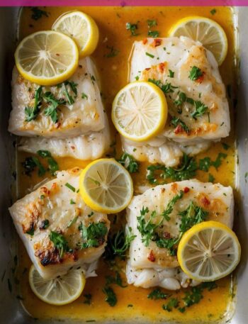 Garlic Butter Baked Cod Recipe