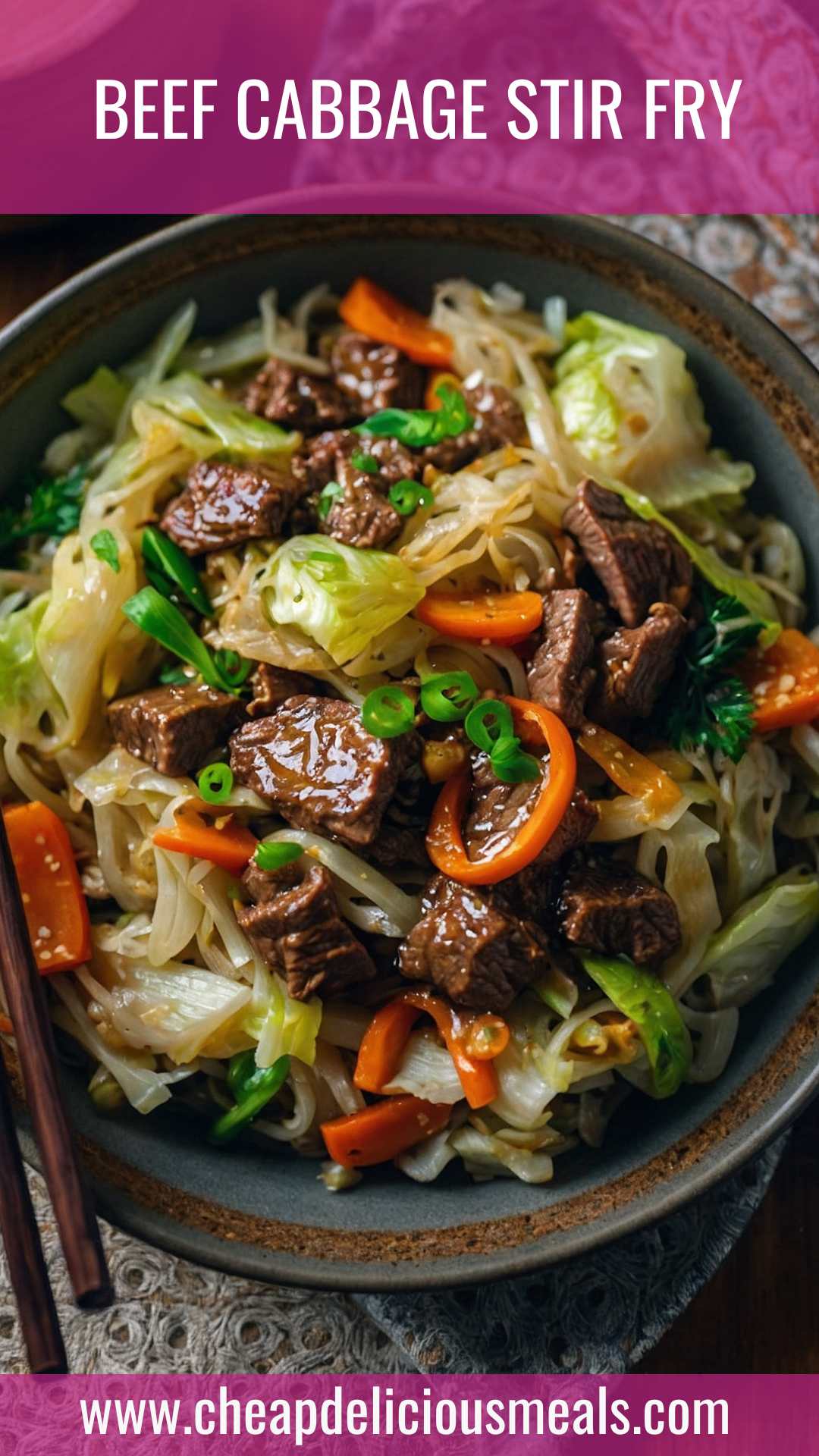 Beef Cabbage Stir Fry