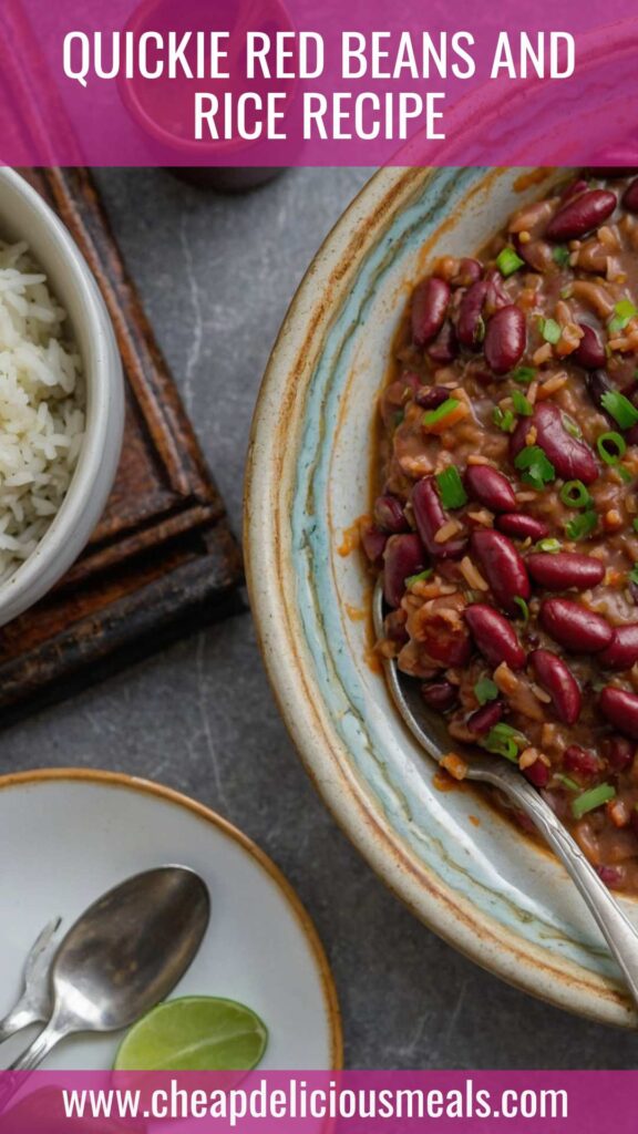 Quickie Red Beans and Rice Recipe