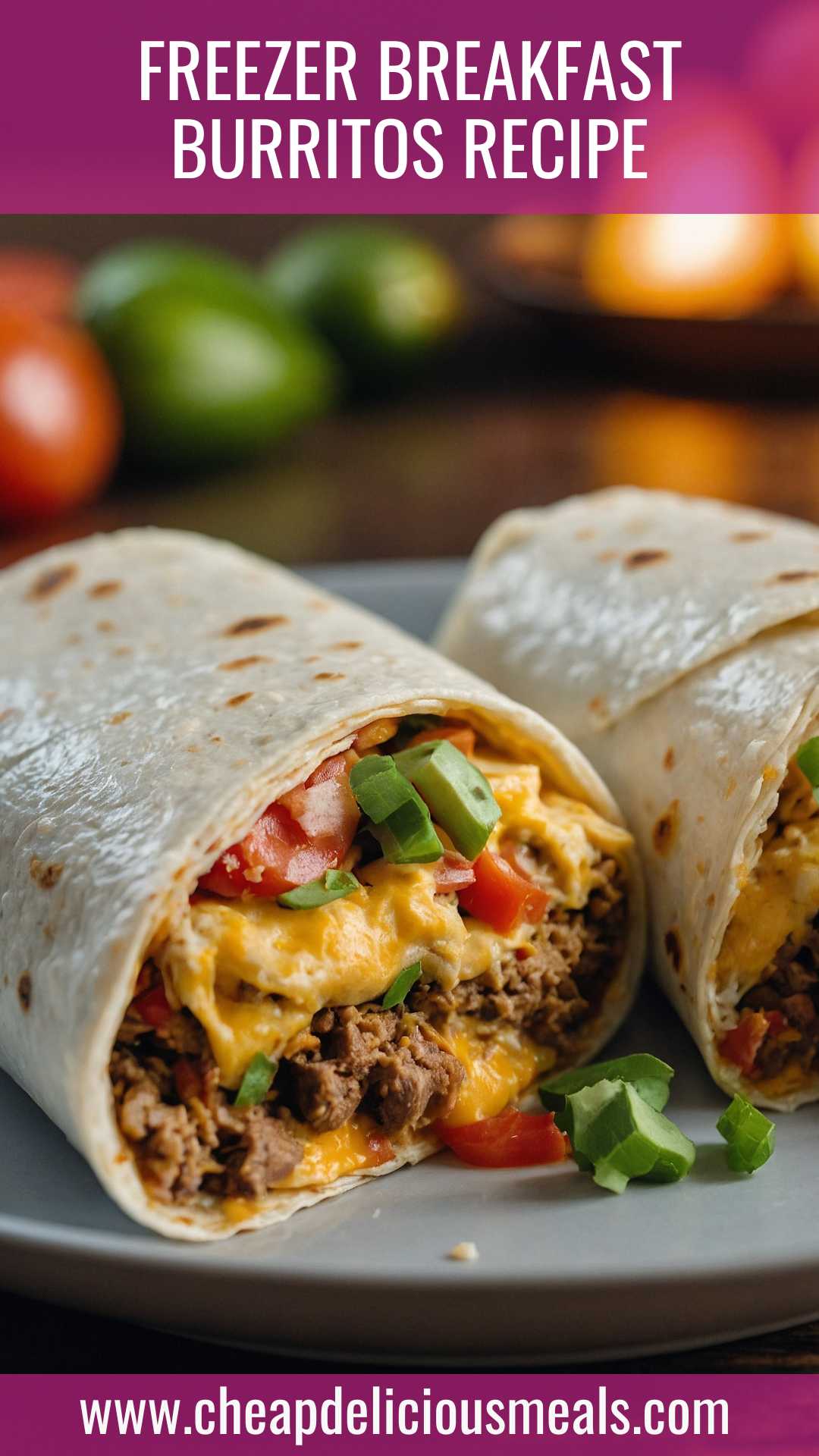 Freezer Breakfast Burritos Recipe