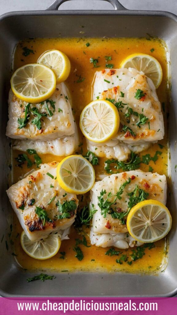 How to make Garlic Butter Baked Cod Recipe 