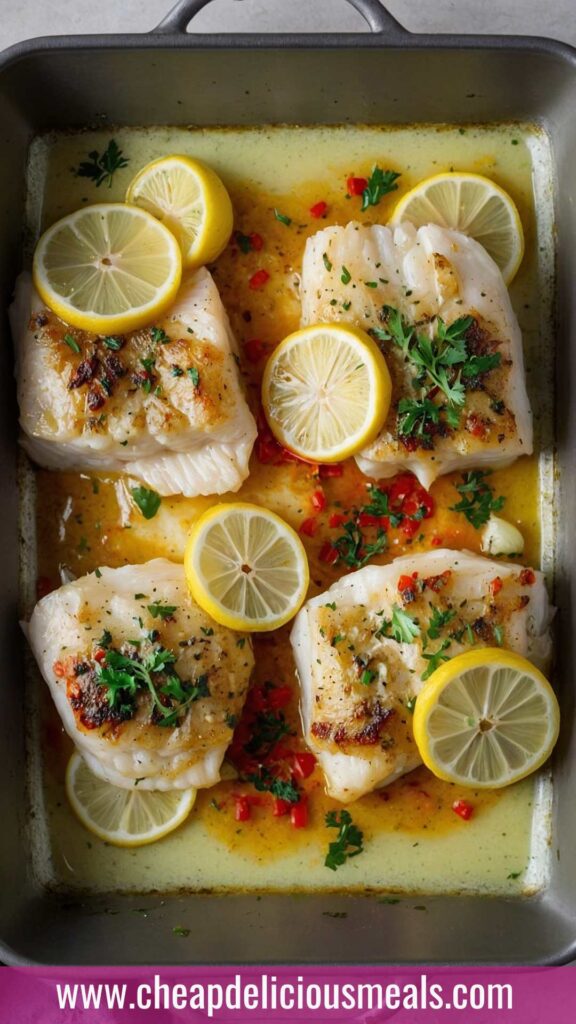 Garlic Butter Baked Cod