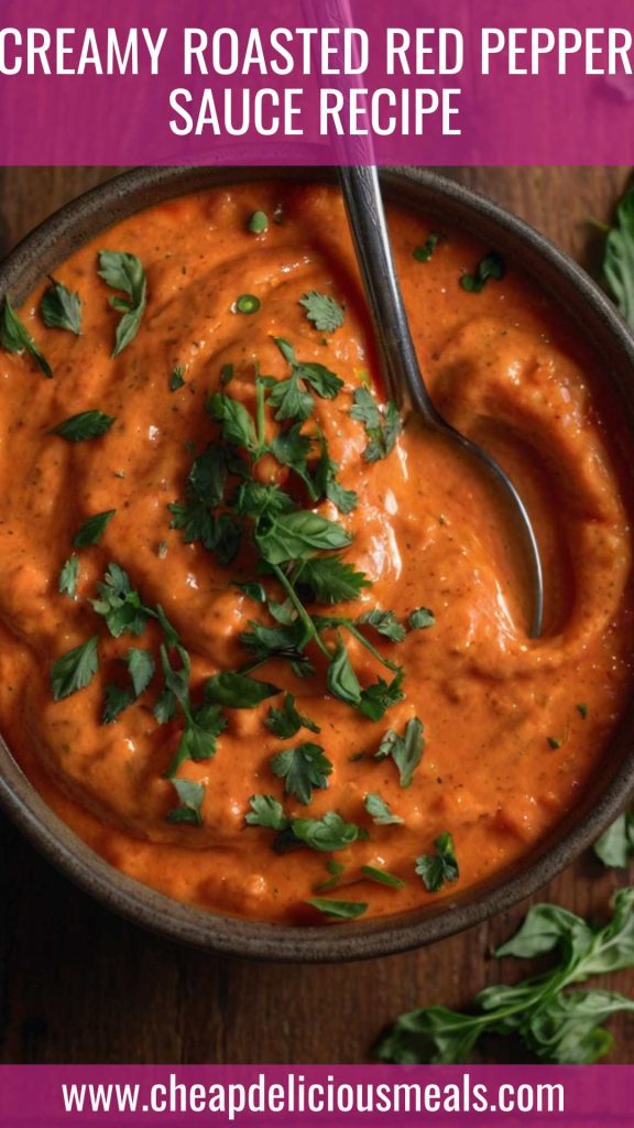 Creamy Roasted Red Pepper Sauce Recipe