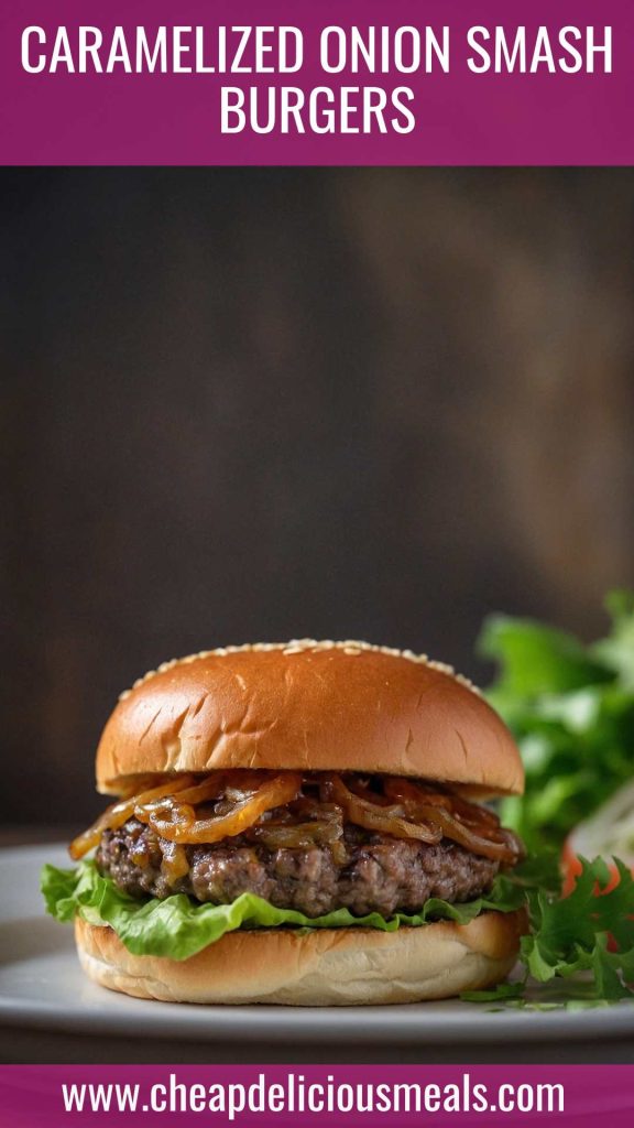 Caramelized Onion Smash Burgers
