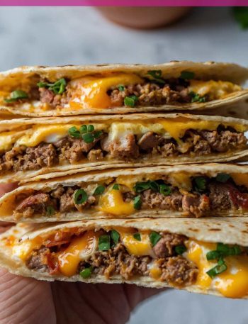 Sausage and Egg Breakfast Quesadillas