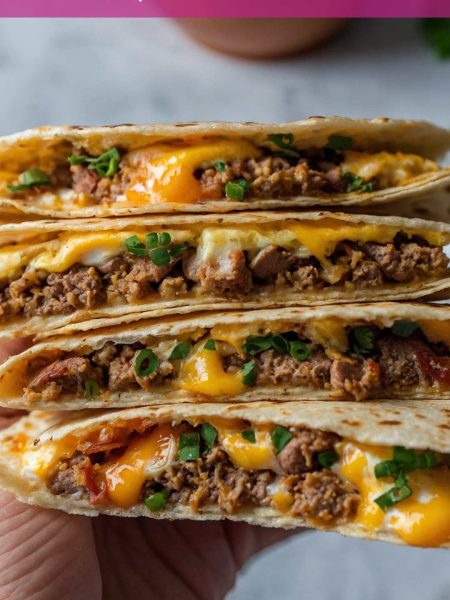 Sausage and Egg Breakfast Quesadillas