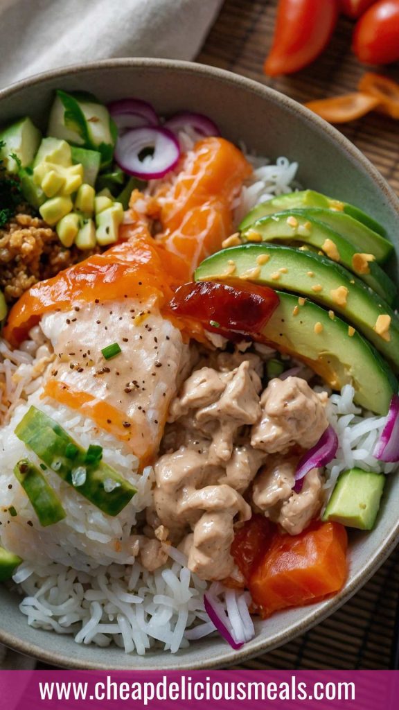 How to make Sushi Bowls with Sriracha Mayo Recipe