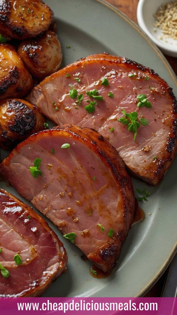 Glazed Ham Steaks Recipe
