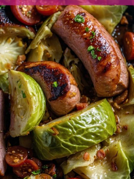 Kielbasa Cabbage Skillet