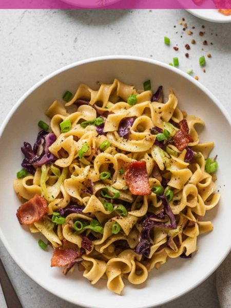 fried cabbage and noodles