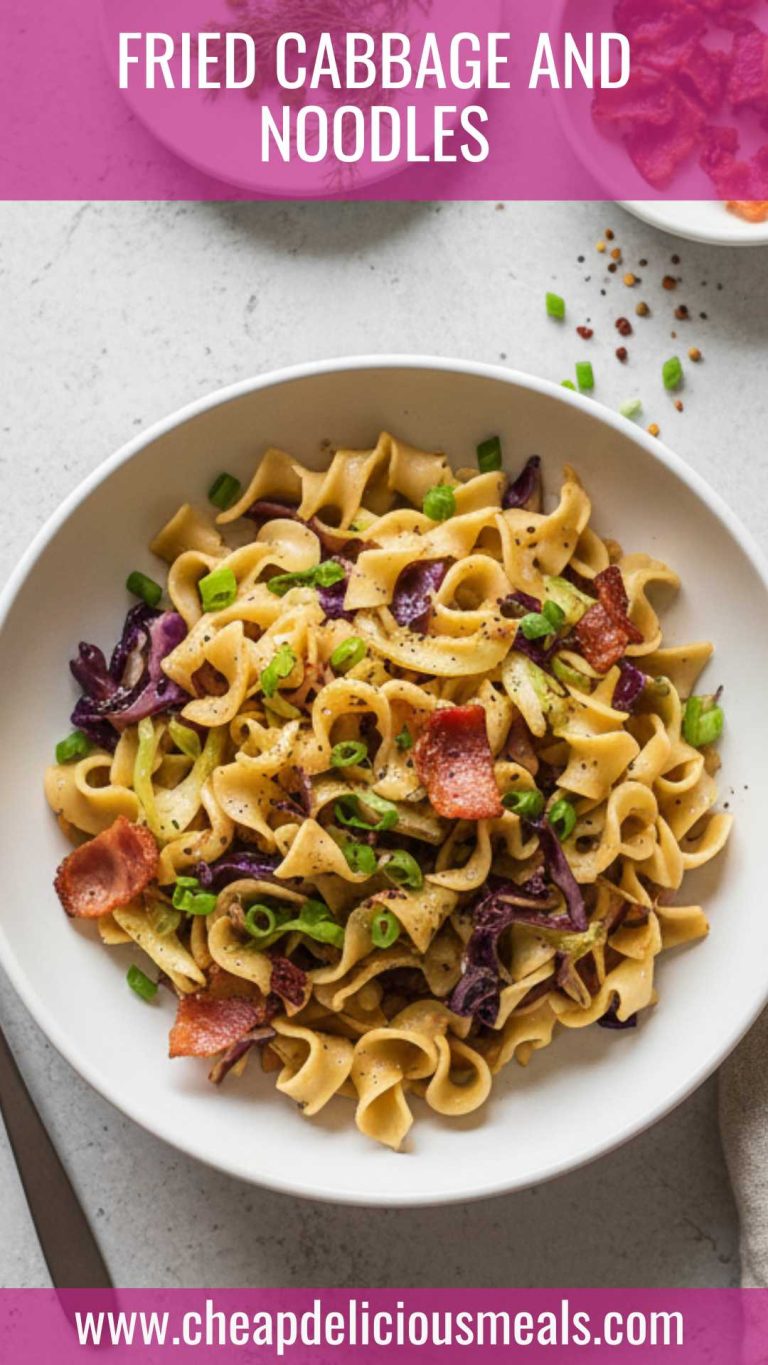 Fried Cabbage and Noodles