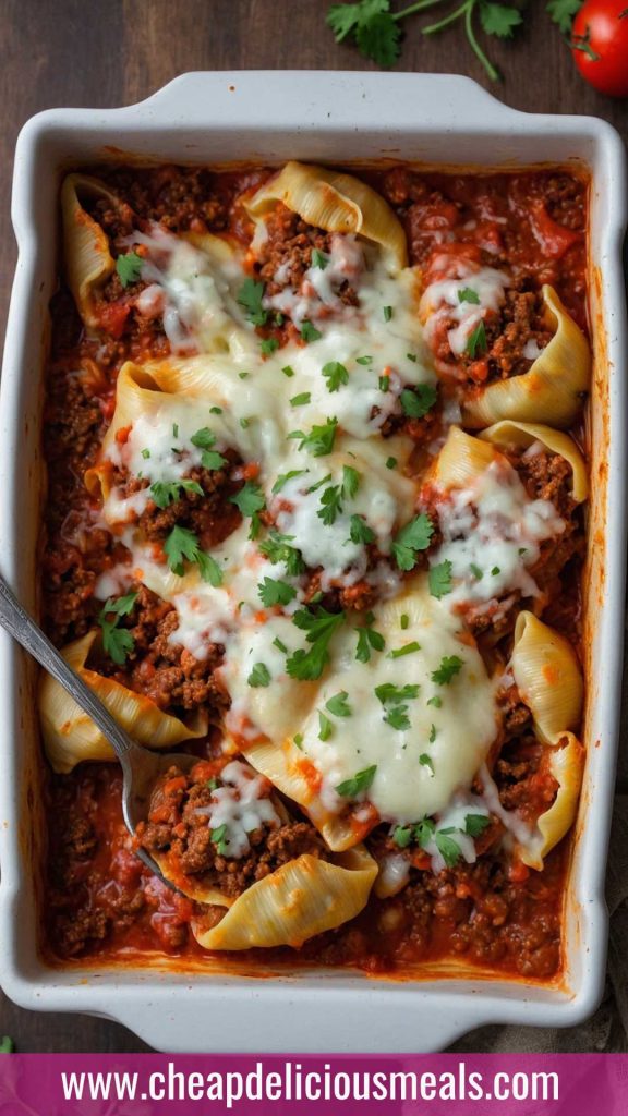 How to make Stuffed Shells with Ground Beef