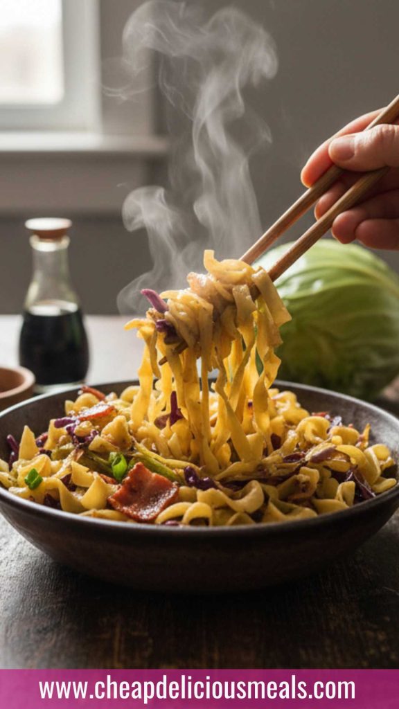 Fried Cabbage and Noodles Recipe