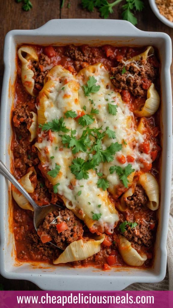 Stuffed Shells with Ground Beef Recipe