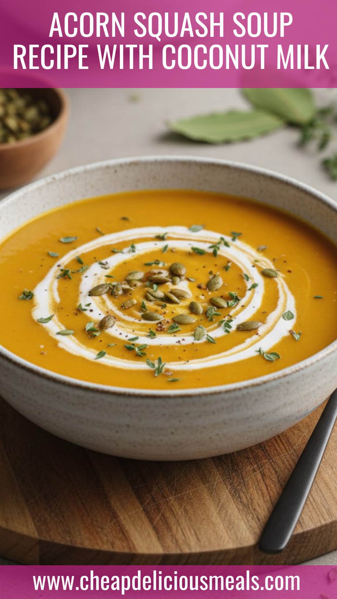 Acorn Squash Soup Recipe With Coconut Milk