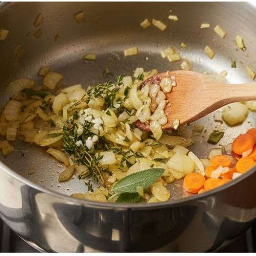 Step 6: Cook the Vegetables and Fruit