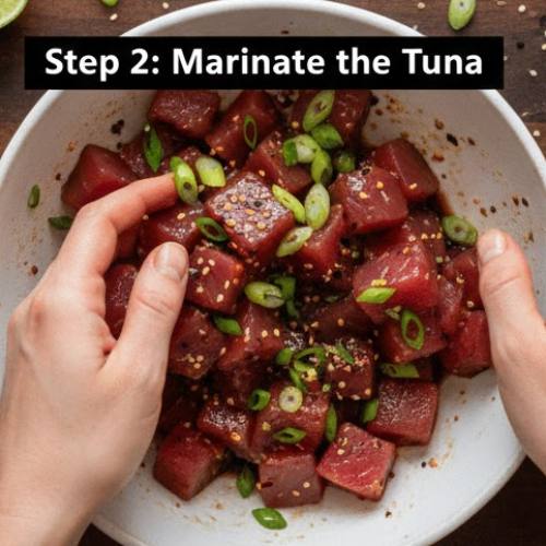 Step 2: Marinate the Tuna