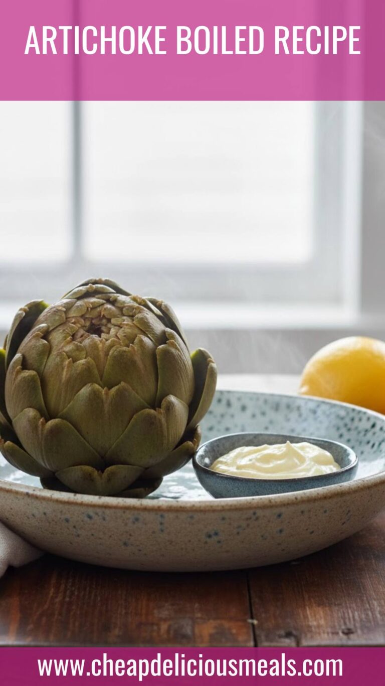 Artichoke Boiled Recipe