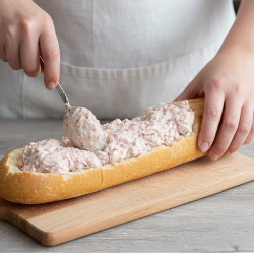 Step 5: Stuff the Baguette Step 5: Stuff the Baguette