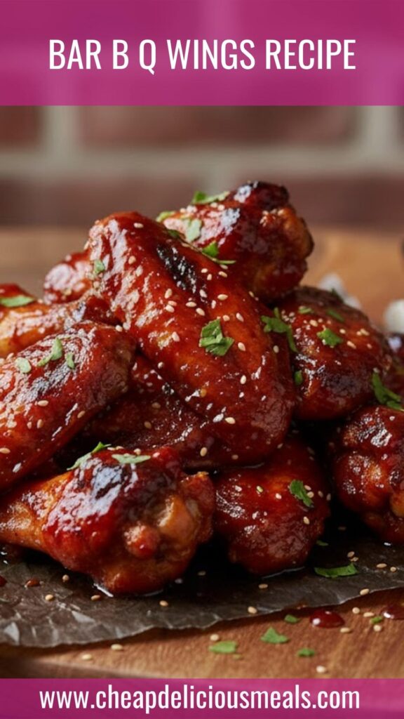 Bar B Q Wings Recipe